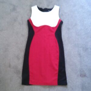 STUDIO 1 COLOR BLOCK SHEETH DRESS